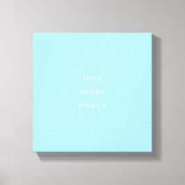 Wahrer innerer Frieden | Minimal  Leinwanddruck