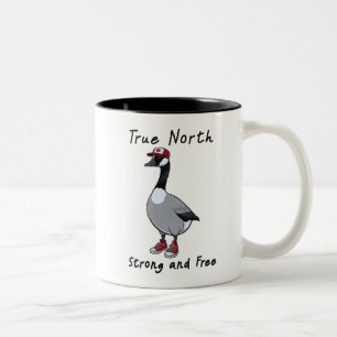 Wahrer Norden stark und frei Zweifarbige Tasse