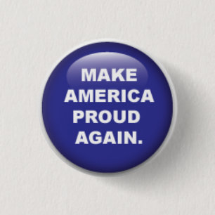Wahres Blau macht Amerika stolz wieder zu knöpfen Button