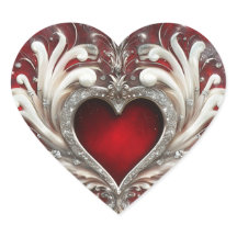 Wahres Herz Valentins Aufkleber