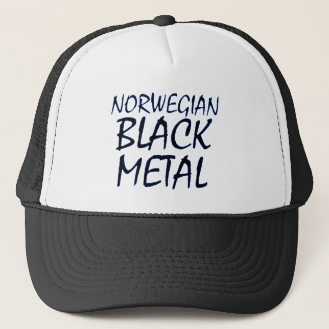Wahres norwegisches schwarzes Metall Truckerkappe (Vorderseite)
