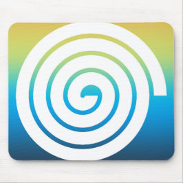 Wahres Spiralfarbenhintergrund Mousepad