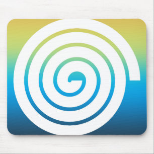 Wahres Spiralfarbenhintergrund Mousepad