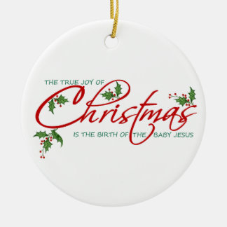 Wahres Weihnachten Keramikornament
