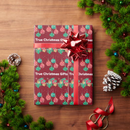 Wahres Weihnachtsgeschenkpapier Geschenkpapier