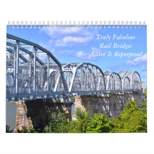Wahrhaft fabelhafte Eisenbahnbrücken-Mauerkalender Kalender