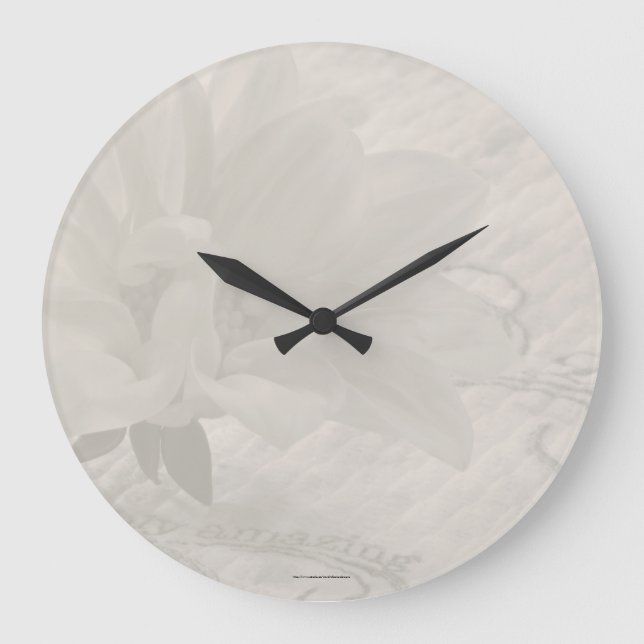 Wahrhaft Phantastisch Dahlia Große Wanduhr (Vorderseite)