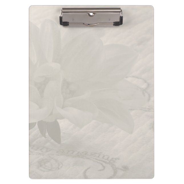 Wahrhaft Phantastisch Dahlia Klemmbrett (Vorderseite)