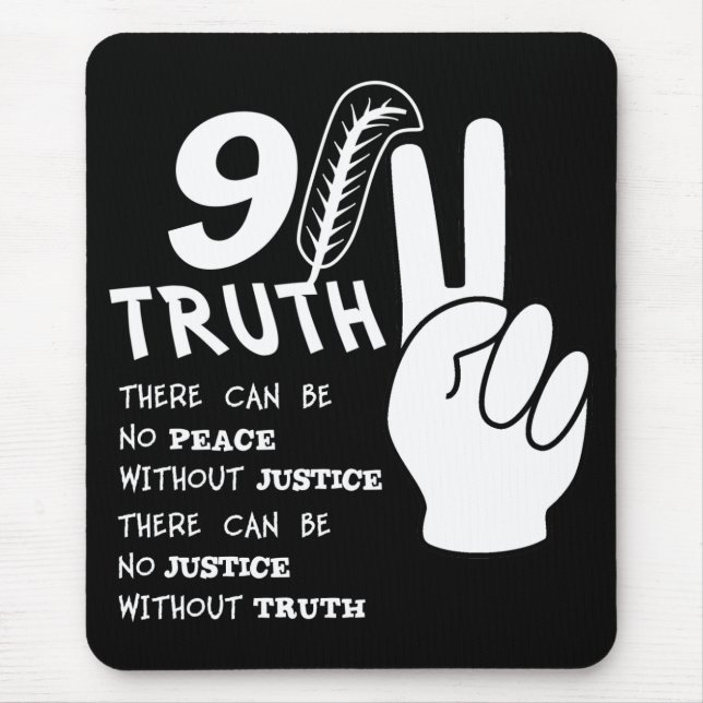 Wahrheit 911 kein Frieden ohne Gerechtigkeit Mousepad (Vorne)