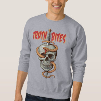 Wahrheit Bites Skull und Schlange Sweatshirt
