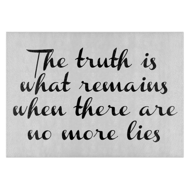 Wahrheit bleibt schneidebrett (Vorderseite)