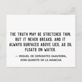 Wahrheit bricht Zitat nie Postkarte