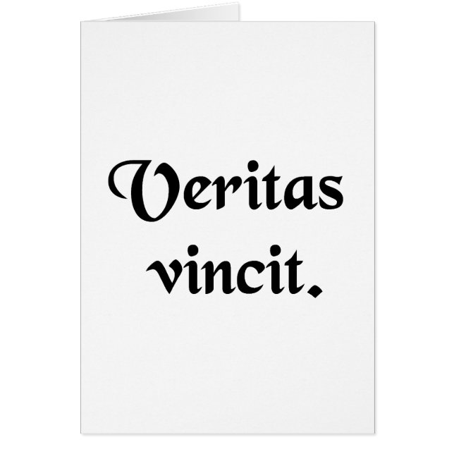 Wahrheit erobert (Vorne)