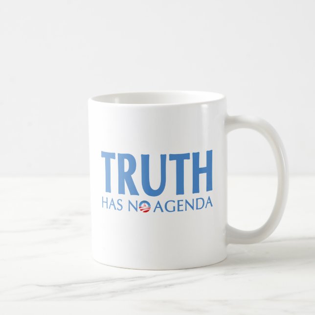 Wahrheit hat keine Tagesordnung Kaffeetasse (Rechts)