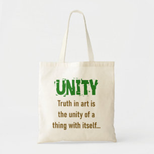 Wahrheit in der Kunst ist die Einheit - Unity-Zita Tragetasche