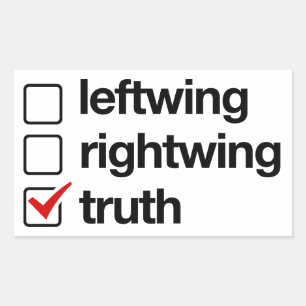 Wahrheit ist der Antwortsticker Rechteckiger Aufkleber
