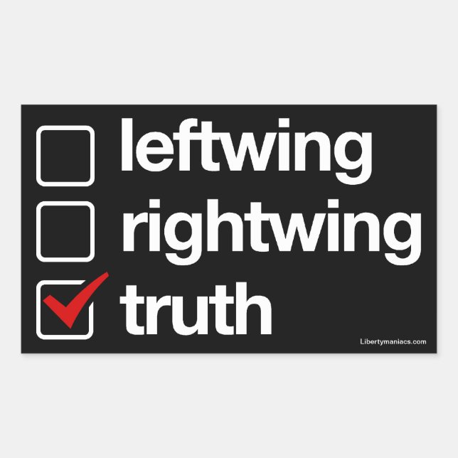 Wahrheit ist der Antwortsticker Rechteckiger Aufkleber (Vorderseite)