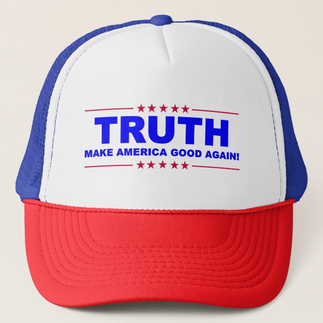 WAHRHEIT - machen Sie Amerika GUT wieder! HUT Truckerkappe (Vorderseite)