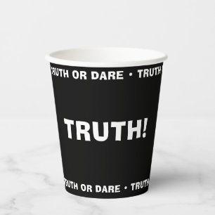 Wahrheit oder wagen Beer Pong Party Game TRUTH Bla Pappbecher