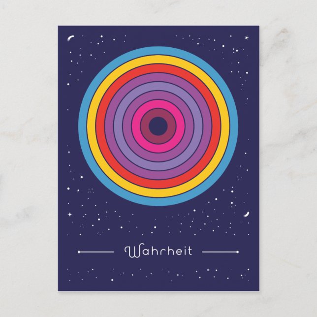 Wahrheit Postkarte (Vorderseite)
