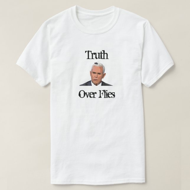 Wahrheit über Fliegen, weiß T-Shirt (Design vorne)