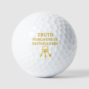 Wahrheit, Verzeihung, Treue Golf Balls Golfball