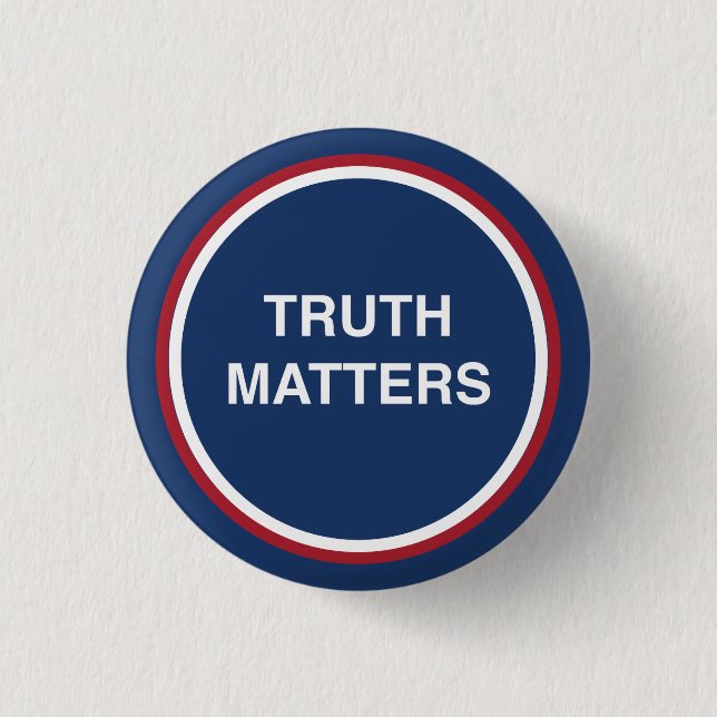 Wahrheit zählt Red White Blue | Button (Vorderseite)