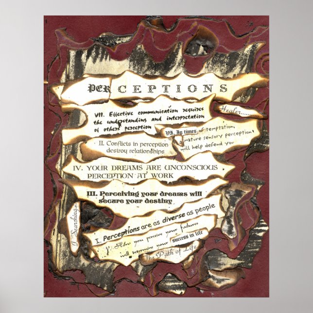 Wahrnehmungen Poster (Vorne)