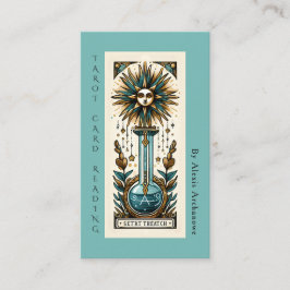 Wahrsage-Tarotkarten-Lesegeschäftskarte Visitenkarte