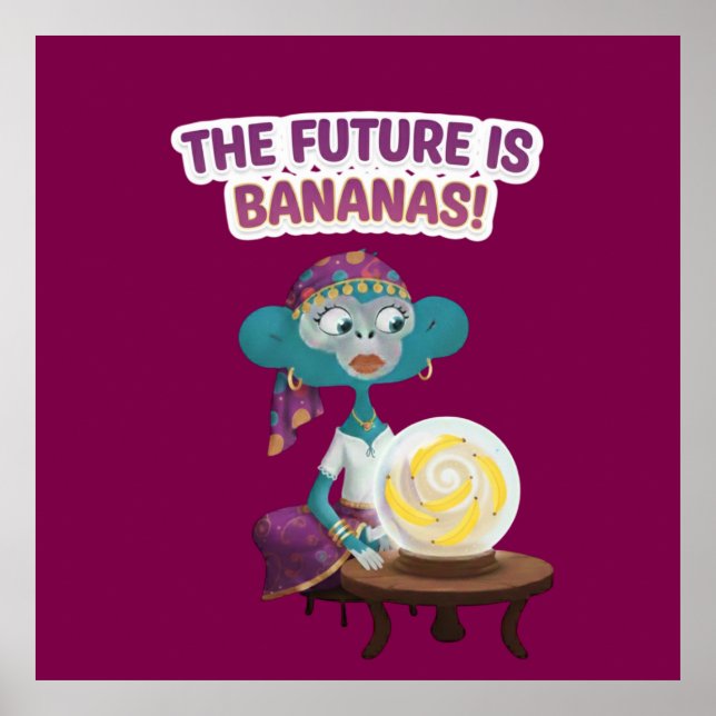 Wahrsager-Affe Poster (Vorne)