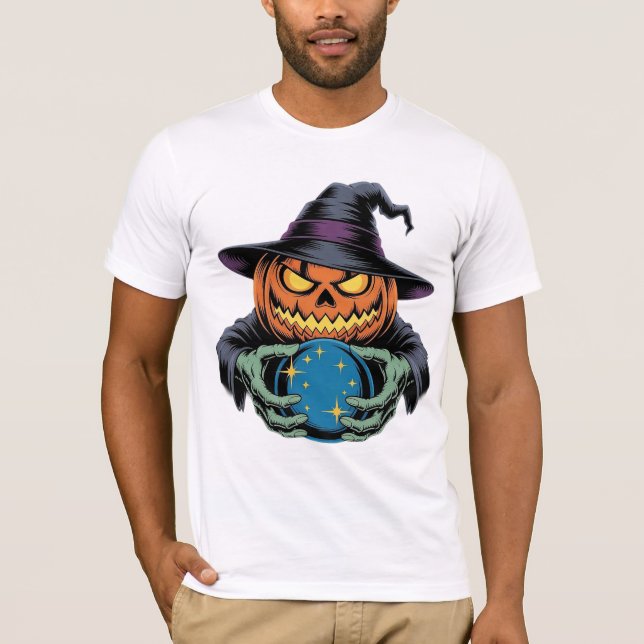Wahrsager Jack Halloween T-Shirt (Vorderseite)