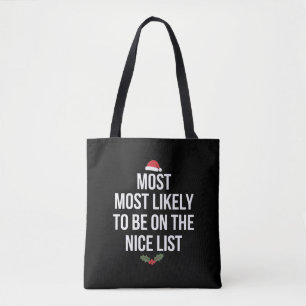 Wahrscheinlich auf der netten Liste Weihnachten Tasche