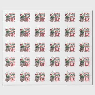 Wahrscheinlich auf der Weihnachtsliste von Santa Geschenkpapier