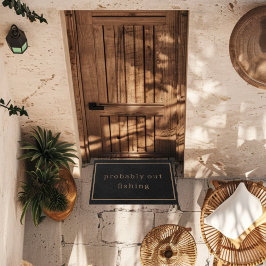 Wahrscheinlich aus Fischen Funny Custom Black Tren Fußmatte