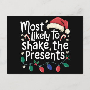 Wahrscheinlich die Geschenke schüttelt Weihnachten