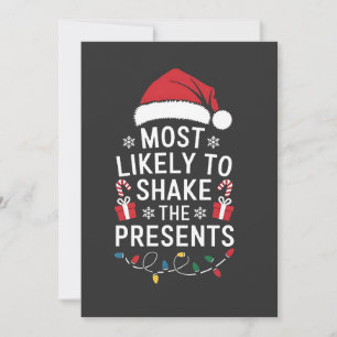 Wahrscheinlich die Geschenke zu Weihnachten schütt Einladung
