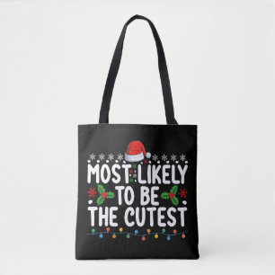 Wahrscheinlich die süßeste Familien-Weihnachtsfeie Tasche