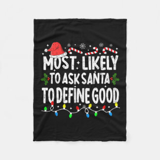 Wahrscheinlich Frage der Weihnachtsmann, um gute W Fleecedecke