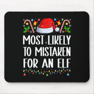 Wahrscheinlich für einen Elf-Weihnachts-Pa gehalte Mousepad