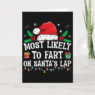 Wahrscheinlich furzt auf dem Schoß von Santa Famil Karte