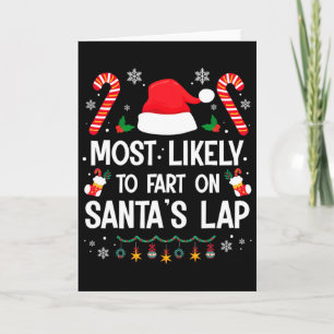 Wahrscheinlich furzt auf dem Schoß von Santa Lusti Karte