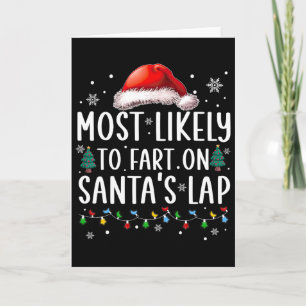 Wahrscheinlich furzt auf dem Schoß von Santa Lusti Karte