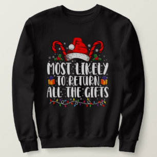Wahrscheinlich gibt er alle Weihnachtsgeschenke zu Sweatshirt