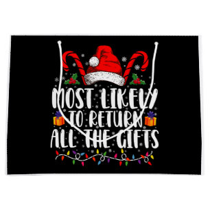 Wahrscheinlich gibt er/sie alle Weihnachtsgeschenk Große Geschenktüte