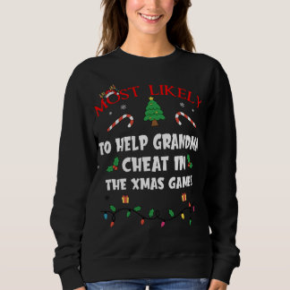 Wahrscheinlich hilft Oma beim Schummeln bei den We Sweatshirt