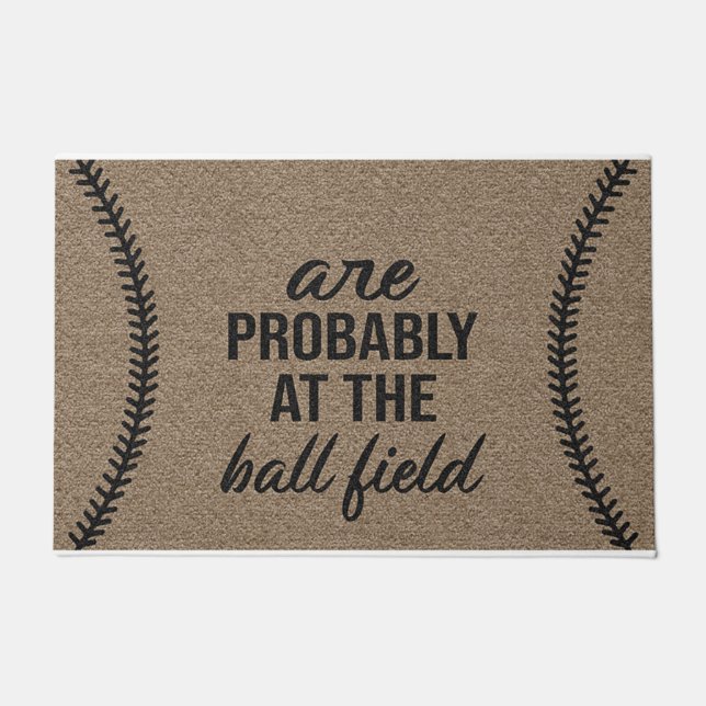 Wahrscheinlich im Baseball Doormat / Baseball Deko Fußmatte (Vorderseite)