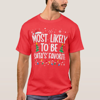 Wahrscheinlich ist es Santas Lieblingsfamilien-Wei T-Shirt