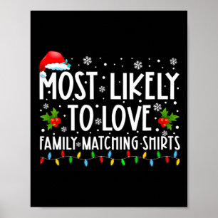 Wahrscheinlich liebt Familien-Matching S Weihnacht Poster