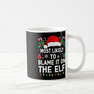 Wahrscheinlich macht er es dem Weihnachtselfen zum Kaffeetasse