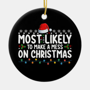 Wahrscheinlich macht es am Weihnachtstag bei der F Keramik Ornament